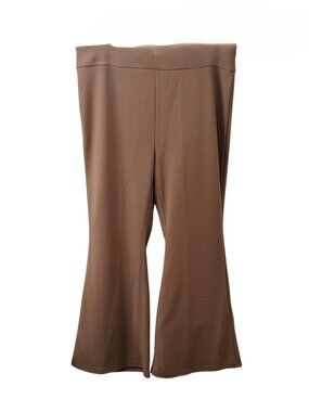 Women's Flared-Leg Pants, Size 4XL, Taupe
